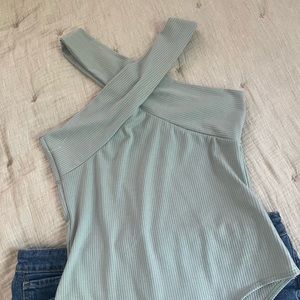 Rose and Remington zinnia criss cross bodysuit